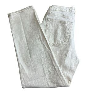 Abercrombie & Fitch Womens 10 Beige Relaxed Fit Button Fly‎ High Rise Dad Jeans